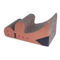 Petface Gingerbread Man Cardboard Cat Scratcher Small Breeds Brown