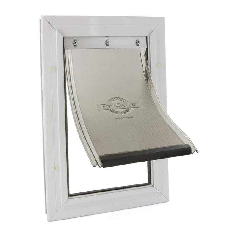 PetSafe Staywell Aluminium Pet Door Dog And Cat Flap Small White Main image
