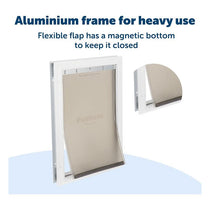 PetSafe Staywell Aluminium Pet Door Dog And Cat Flap Small White