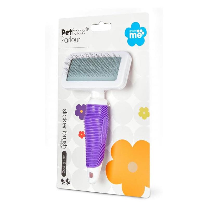 Petface Slicker Brush Medium For Dogs Puppies Cats Pet Grooming Secondary image