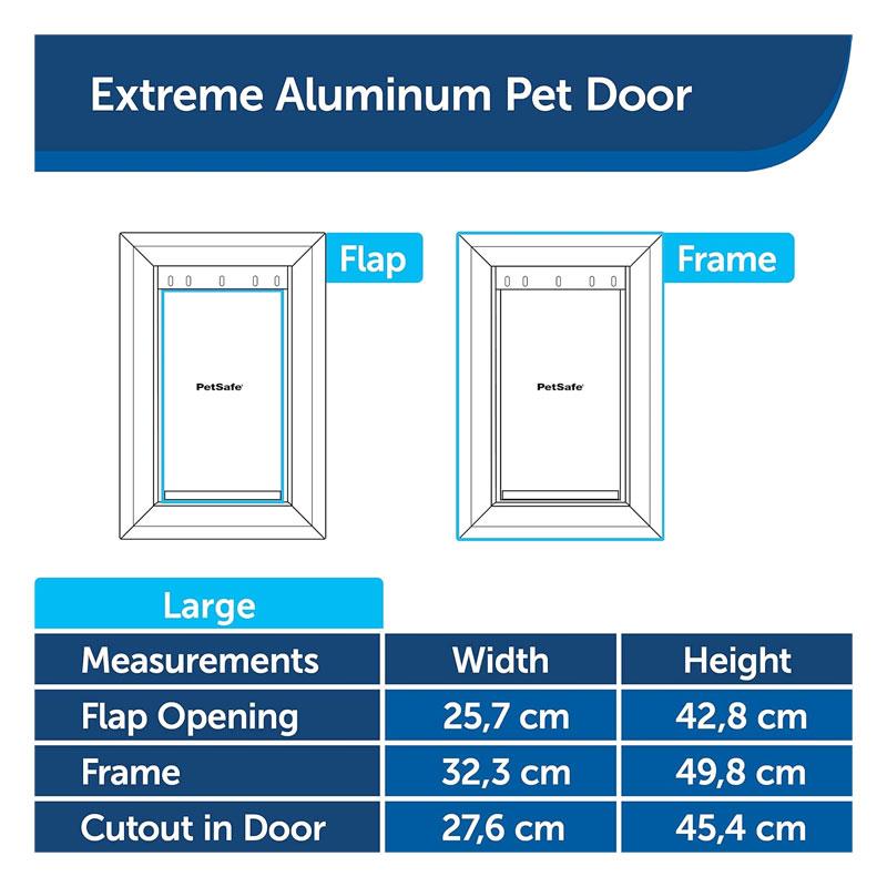 PetSafe Staywell Aluminium Pet Door Dog And Cat Flap Large White Secondary image