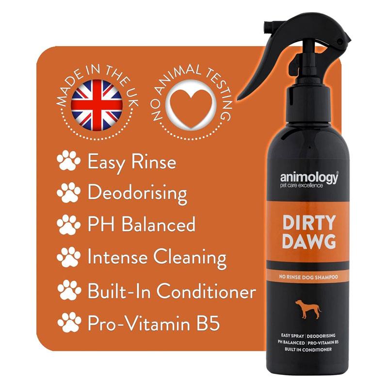 Animology Dirty Dawg No-Rinse Dog Shampoo 250ml