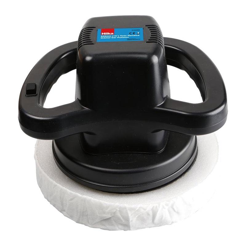 Hilka Twin Handled Orbital Car Polisher - Black