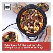 Black & Decker Digital Slow Cooker Stainless Steel 320W 6.5 Litre Silver