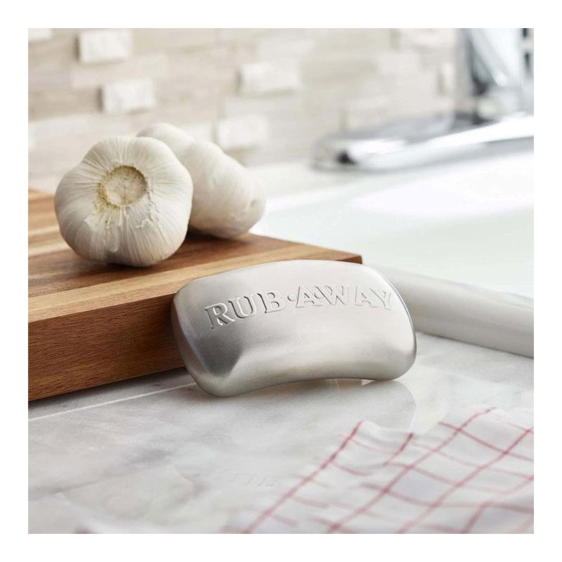 KitchenCraft MasterClass Odour-Eliminating Rub-A-Way Bar Stainless Steel - Silver Secondary image