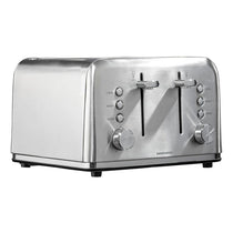 Daewoo Kensington 4 Slice Toaster Stainless Steel 1800W Silver