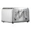 Daewoo Kensington 4 Slice Toaster Stainless Steel 1800W Silver