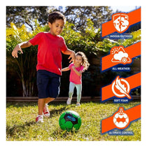 Nerf Proshot Foam Soccer Ball Ball Size 7 - Green/Black
