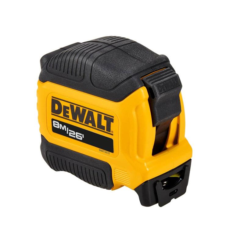 Dewalt Compact Series Tape Measure 8m/26ft Black And Yellow
