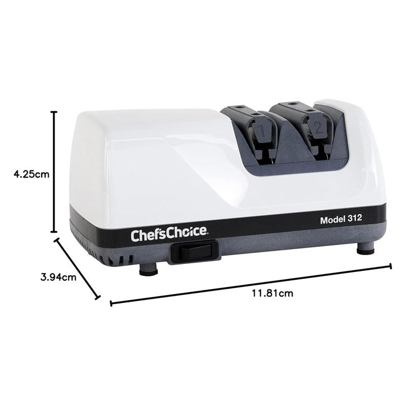 Chefs Choice 312 2-Stage Diamond UltraHone Electric Knife Sharpener White