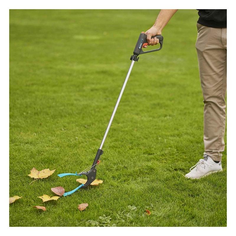 Gardena 4-In-1 Litter Picker Gripper Rake & Spike Tool Garden Waste Remover