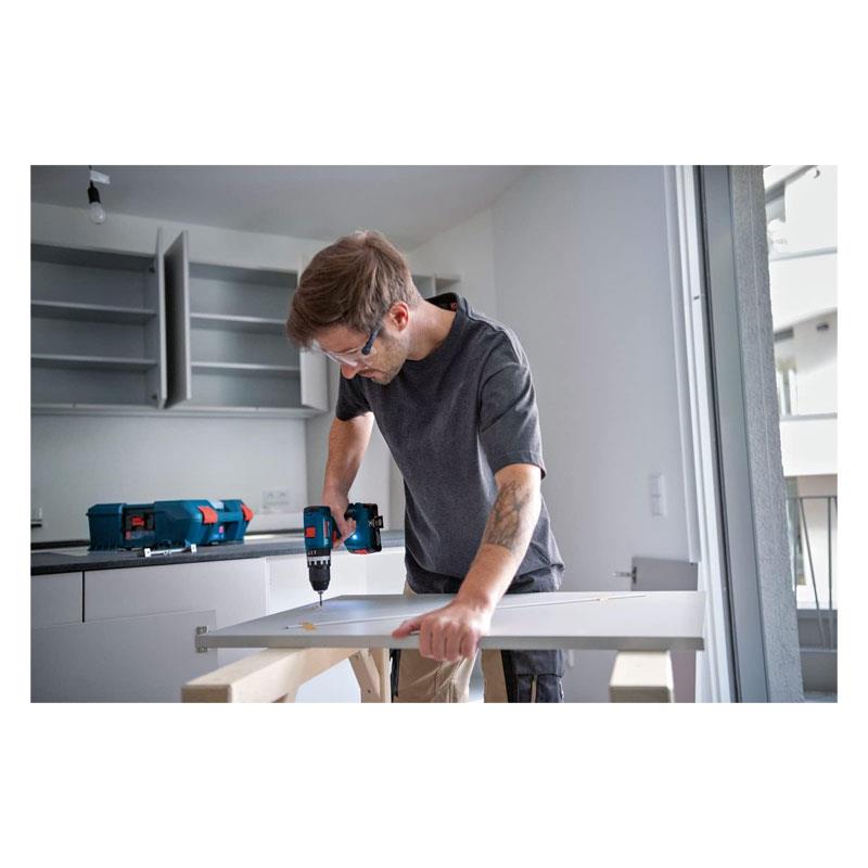 Bosch Professional GSB 18V-45 18V Cordless Impact Drill Driver 2 X GBA 2.0Ah Batteries Charger L-BOXX Blue