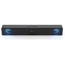 Groov-e Portable Bluetooth Soundbar USB TF Card AUX Playback Voice Assistant Speaker 20W Black
