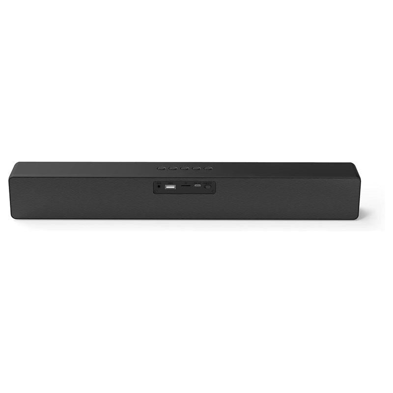 Groov-e Portable Bluetooth Soundbar USB TF Card AUX Playback Voice Assistant Speaker 20W Black