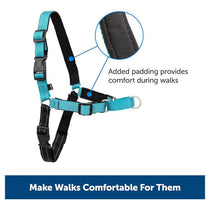 PetSafe Easy Walk Deluxe Harness For Dogs 1.8m Lead Medium/Large Ocean Blue