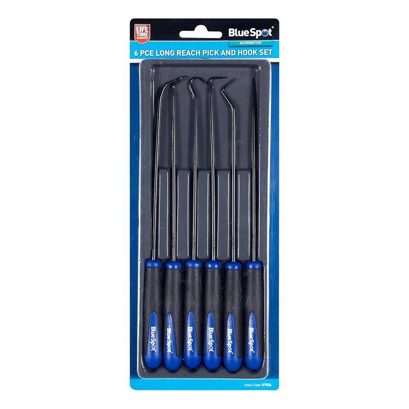 Blue Spot Tools Long Reach Pick And Hook Set 6 Piece