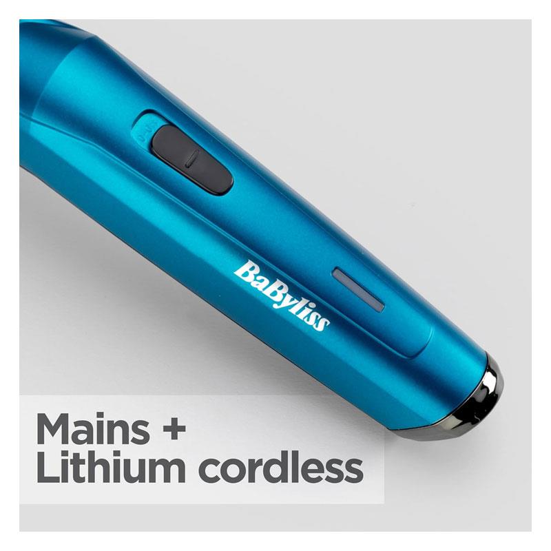 BaByliss Men Japanese Steel Stubble And Beard Trimmer Blue