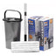 OurHouse Essentials Flat Mop And Bucket Set Dual Wringer Super Absorbent Microfibre Squeeze Mop Grey
