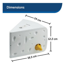 PetSafe Portable Cheese Automatic Cat Teaser Interactive Toys For Cats White