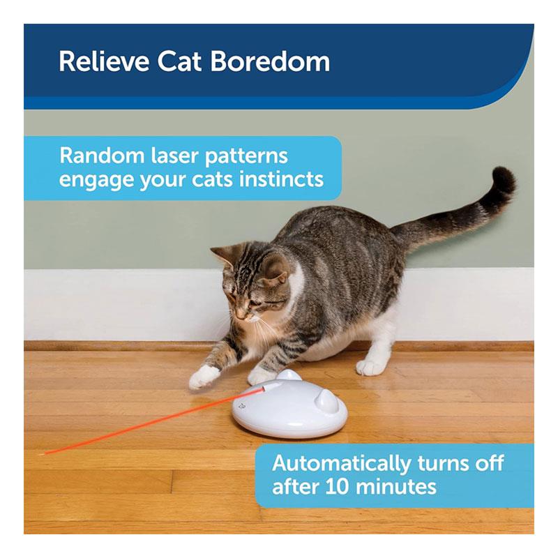 PetSafe FroliCat ZIP Automatic Cat Laser Light Toy Pets Interactive Playtime White