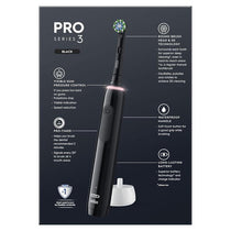 Oral-B Pro 3 3900 Duo Cross Action Electric Rechargeable Toothbrush Travel Case Black