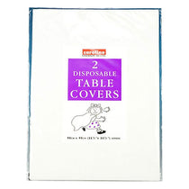 Caroline Disposable Square Party Tablecovers Packaging Paper 90 X 90cm 2 Pack White
