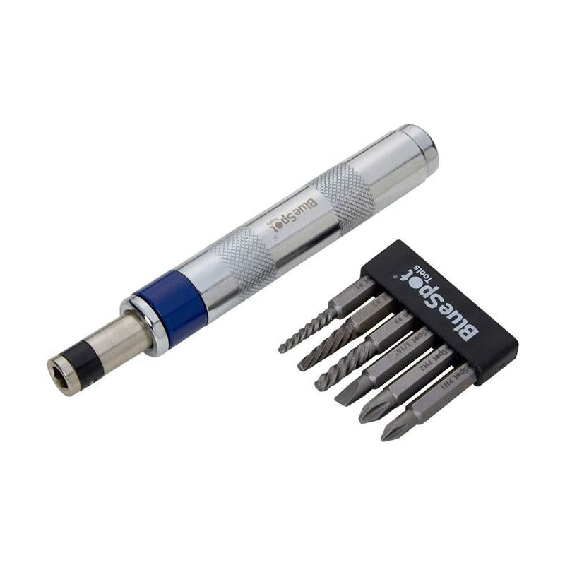 Blue Spot Tools 1/4 Inch Impact Driver And Extractor Set