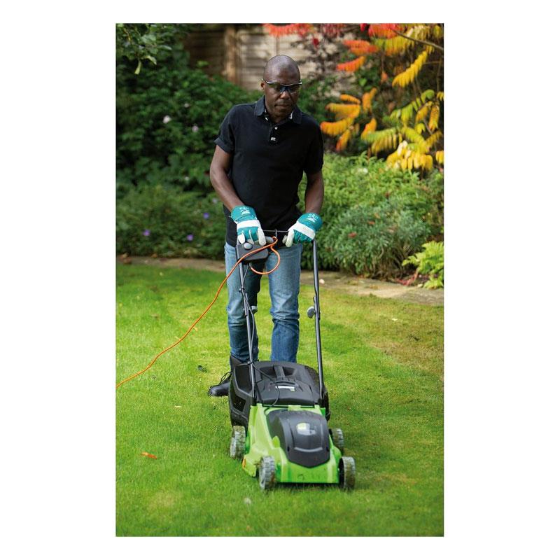 Draper Storm Force Lawn Mower 380mm Cutting Width 45L Grass Collection Bag 1400W 230V