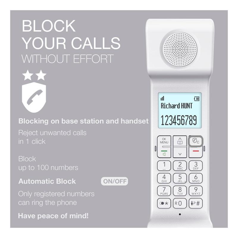 Alcatel Epure Premium Cordless Phone With Answer Machine White