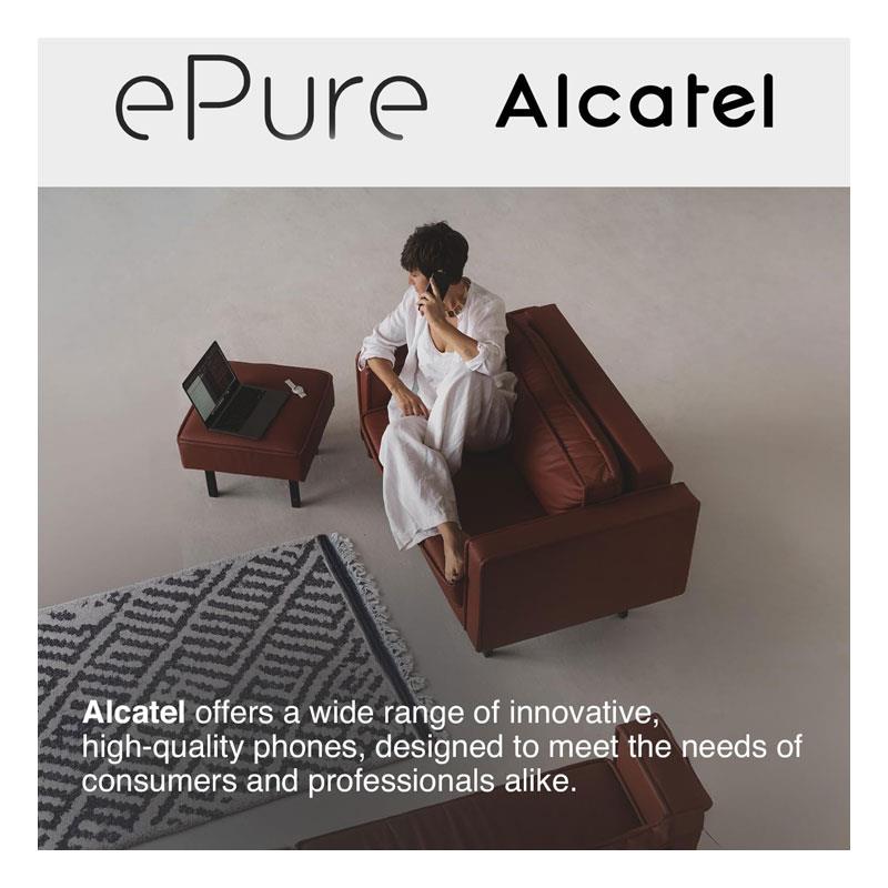 Alcatel Epure Premium Cordless Phone With Answer Machine White