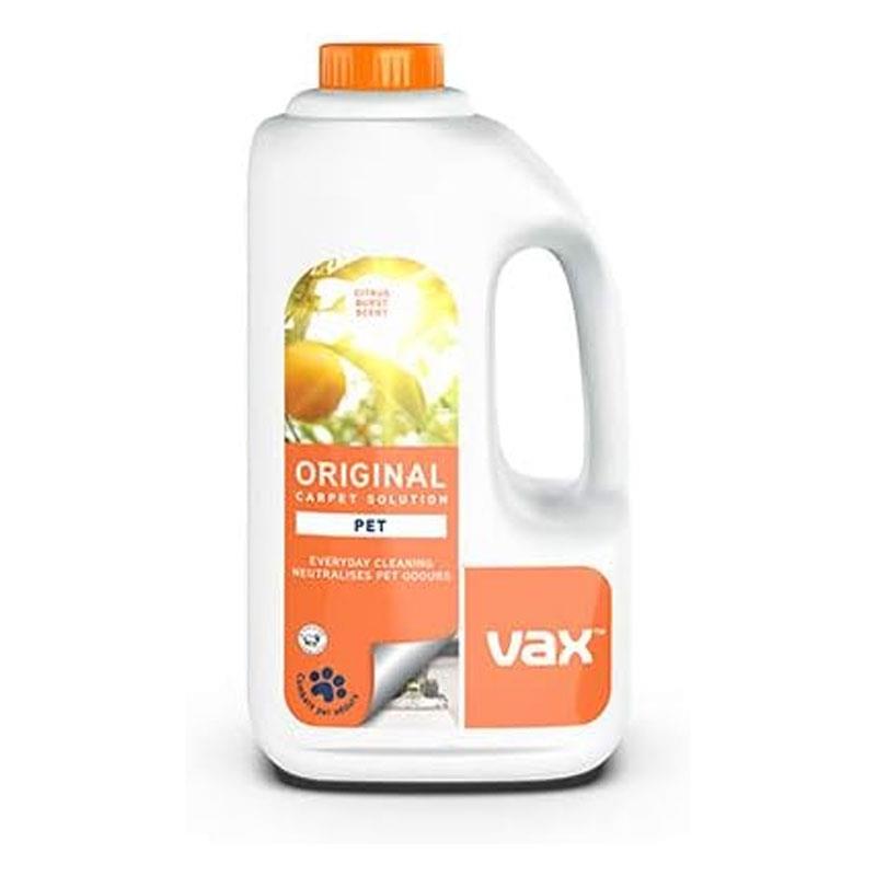 Vax Original Pet Carpet Cleaner Solution Stain Remover Shampoo Citrus Burst Scent Neutralises Pet Odours White