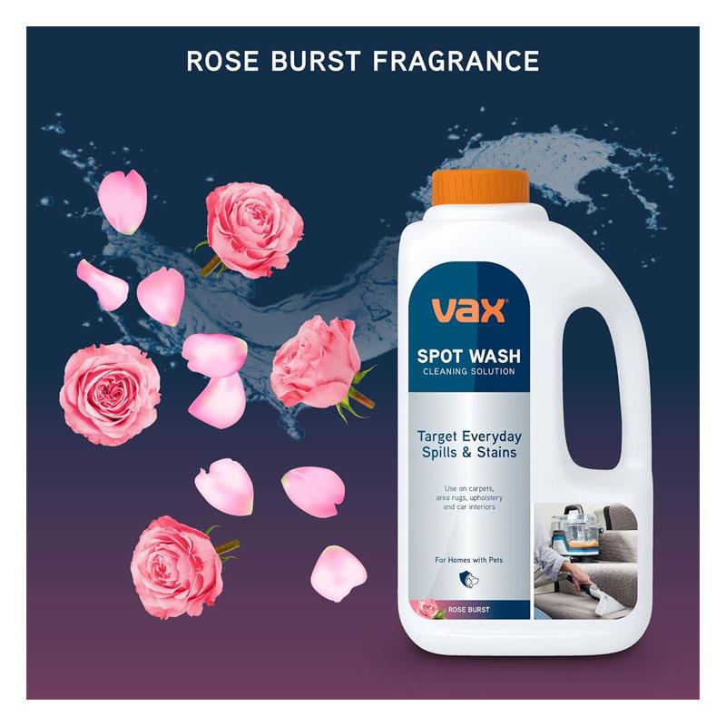 Vax Spot Wash Carpet Cleaning Solution Rose Burst 1 Litre