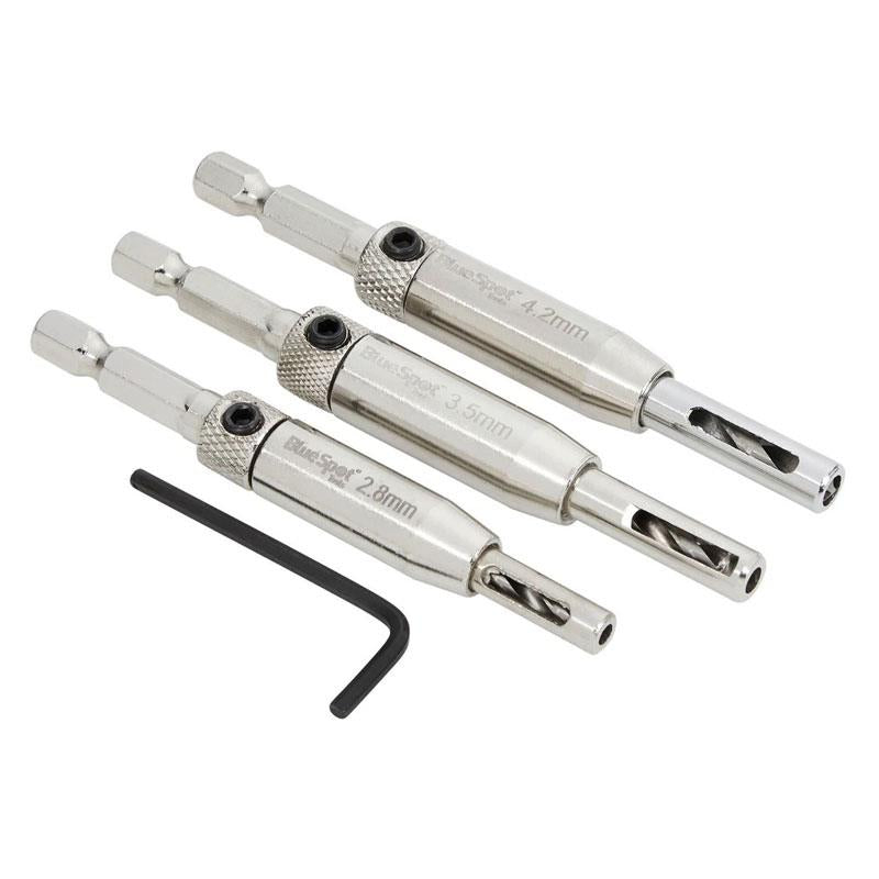 Blue Spot Tools Hinge Drill Bit Set 3 Pieces Secondary image