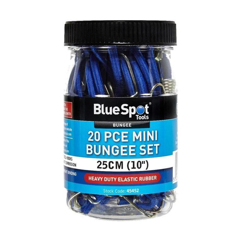 Blue Spot Tools Mini 25cm (10') Bungee Set 20 Piece Secondary image