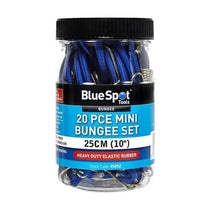 Blue Spot Tools Mini 25cm (10') Bungee Set 20 Piece