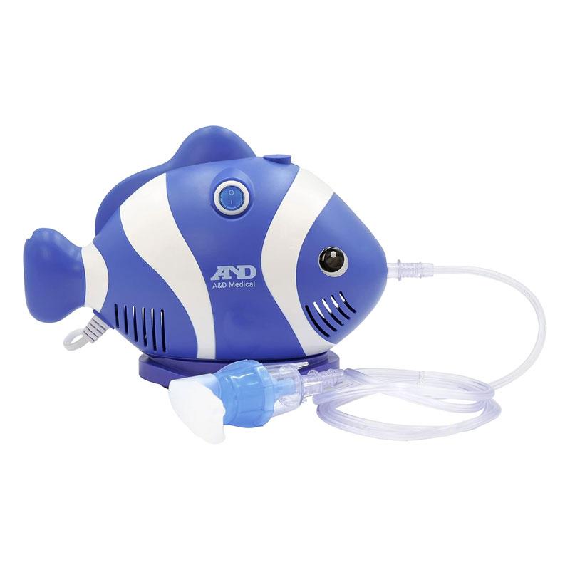 A&D Medical Kids Nebuliser Compressor Inhaler Portable Design Carry Case Blue Main image
