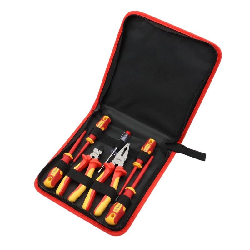 Hilka Tools VDE Electricians Screwdriver And Pliers Set 7 Piece