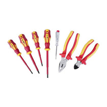 Hilka Tools VDE Electricians Screwdriver And Pliers Set 7 Piece