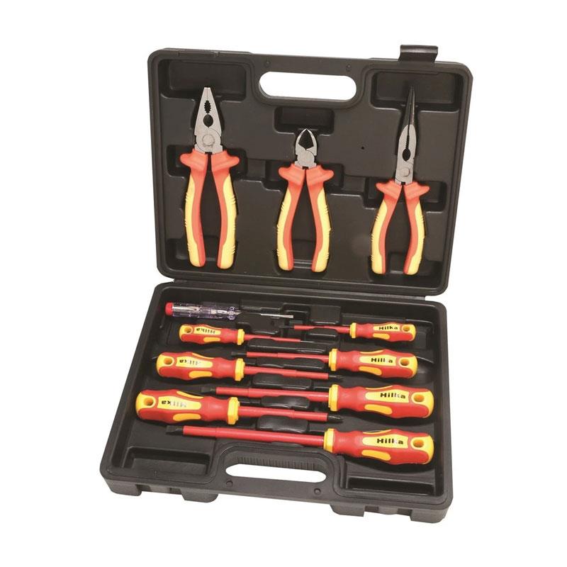 Hilka Tools VDE Screwdriver And Plier Set 11 Piece