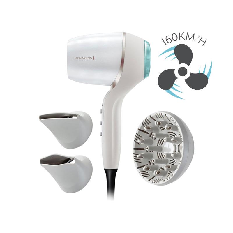 Remington Hydraluxe Pro Hair Dryer 2200W 3 Heat/2 Speed Settings White Main image