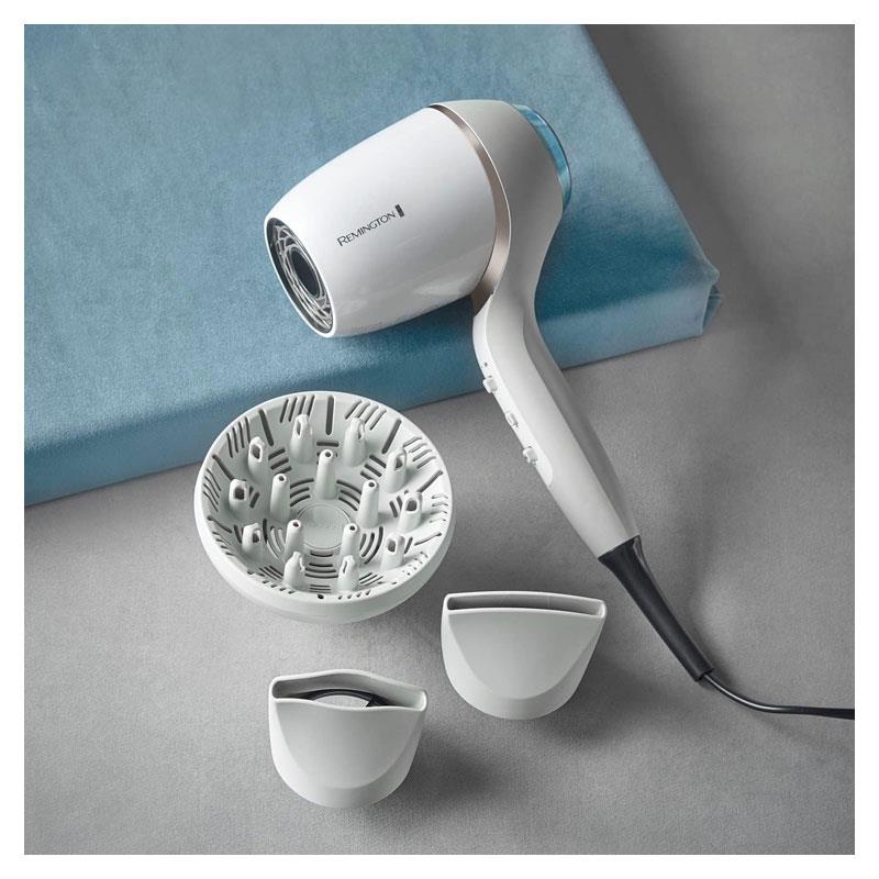 Remington Hydraluxe Pro Hair Dryer 2200W 3 Heat/2 Speed Settings White