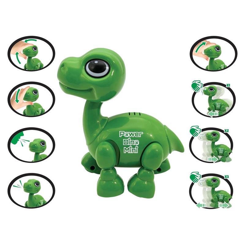 Lexibook Power Dinosaur Mini Robot With Sounds Music Light Effects Voice Repeat Sound Reaction - Green