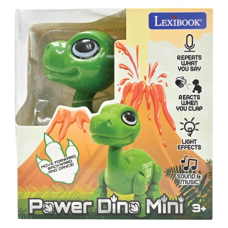 Lexibook Power Dinosaur Mini Robot With Sounds Music Light Effects Voice Repeat Sound Reaction - Green