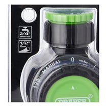 Draper Mechanical Water Timer Single Outlet 10.7x6.5x19.5 cm Black