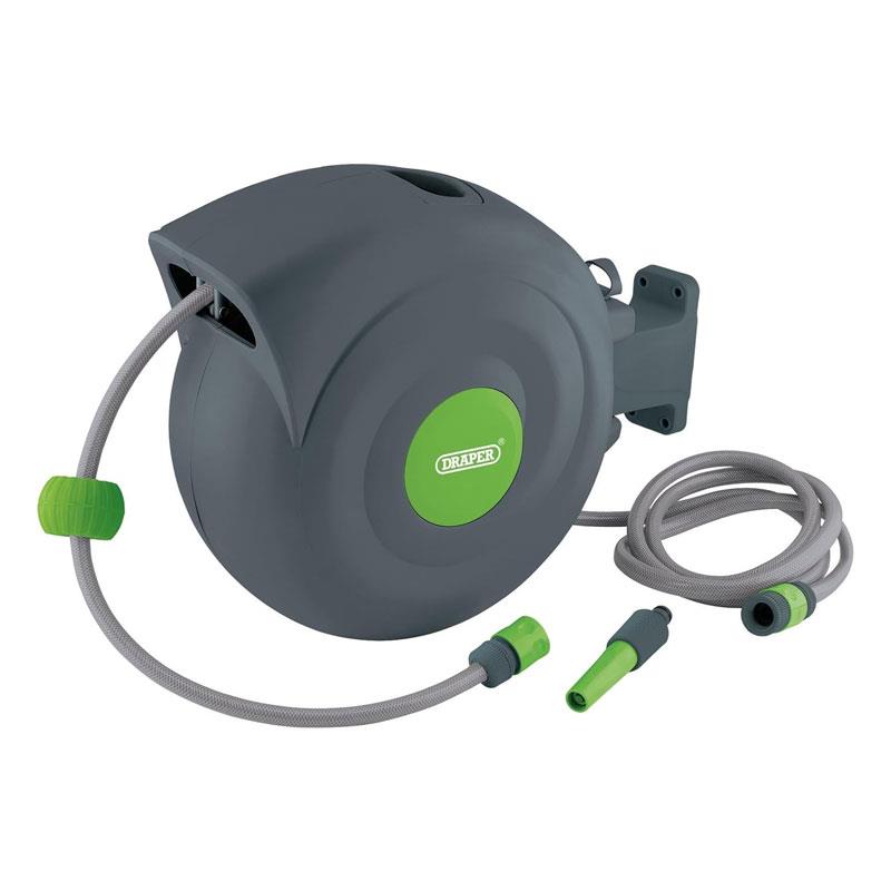 Draper Retractable Garden Hose Reel 20m Multicolour Main image