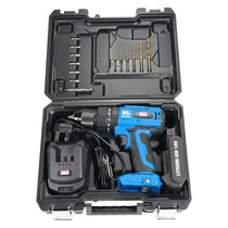 Hilka Tools 18V Li-ion Brushless Combi Drill 2.0Ah Battery Quick Charger 70min Blue