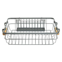 KitchenCraft Living Nostalgia Wire Dish Drainer Cutlery Holder Rack Grey