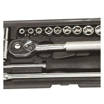 Hilka Tools 1/4 Inch Drive Socket Set Metric Carbon Steel Chrome Finish 22 Piece
