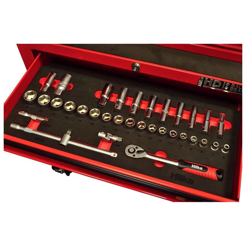 Hilka Tools 3/8 Inch Drive EVA Socket Set Metric 34 Piece