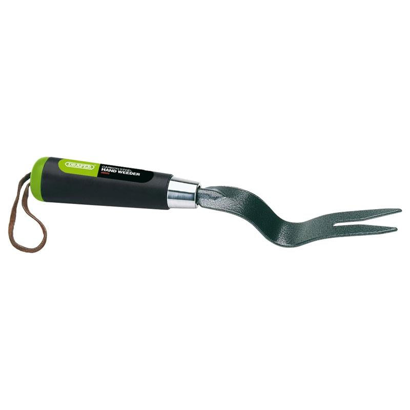 Draper Carbon Steel Heavy Duty Hand Weeder Green And Black Main image